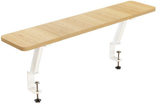 제이라이프 레이즈 책상 부착 선반 대형, 우드, 1개