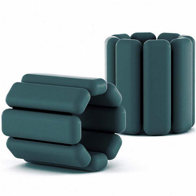 루아즈 손목 발목 실리콘 모래주머니 중량밴드 2p, 그린, 500g