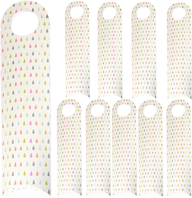 인아트 길쭉한 선물 포장 상자, 컬러레인, 10개