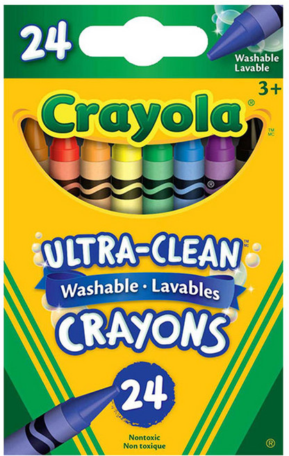 크레욜라 워셔블 울트라 클린 크레용, 1개, 24색
