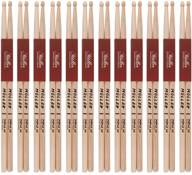 뮐러악기 연습용 드럼스틱 2p, 12개