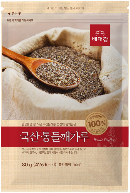 배대감 국산 통 들깨가루, 80g, 1개