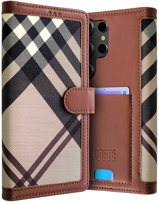 워너프 업 체크 포켓 다이어리 휴대폰 케이스