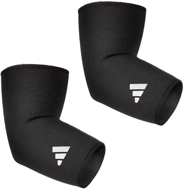 아디다스 퍼포먼스 팔꿈치 보호대 2p, 1세트, 블랙 + 화이트