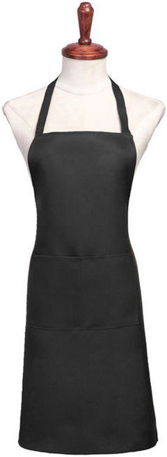 인아트 다용도 미술 무지 앞치마, 블랙