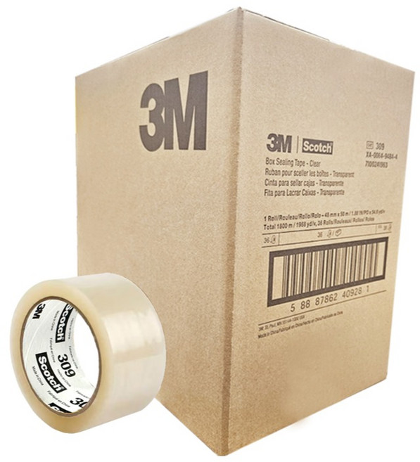 스카치 쓰리엠 아크릴 박스 테이프 투명 48mm x 50m 309, 36개