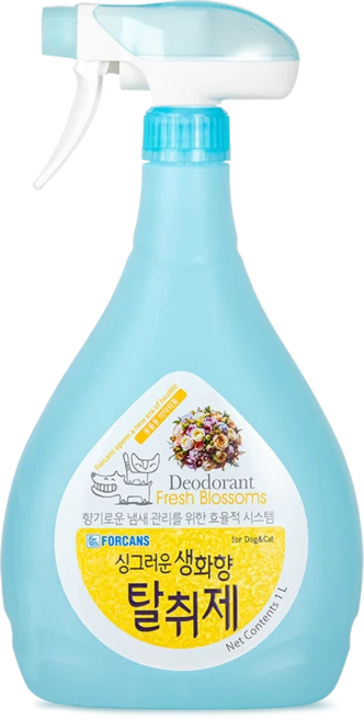 포켄스 반려동물 탈취제 싱그러운 생화향, 1개, 1L - 쿠팡