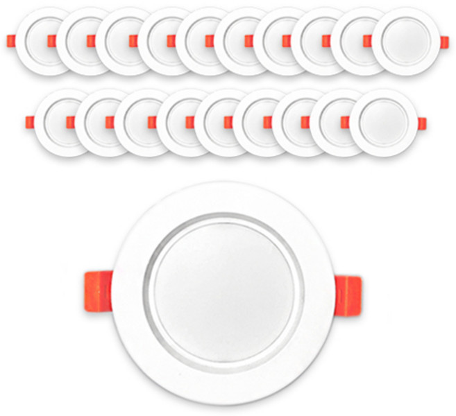 LED 145mm 崁燈 S 15W 白光, 20個, 白色