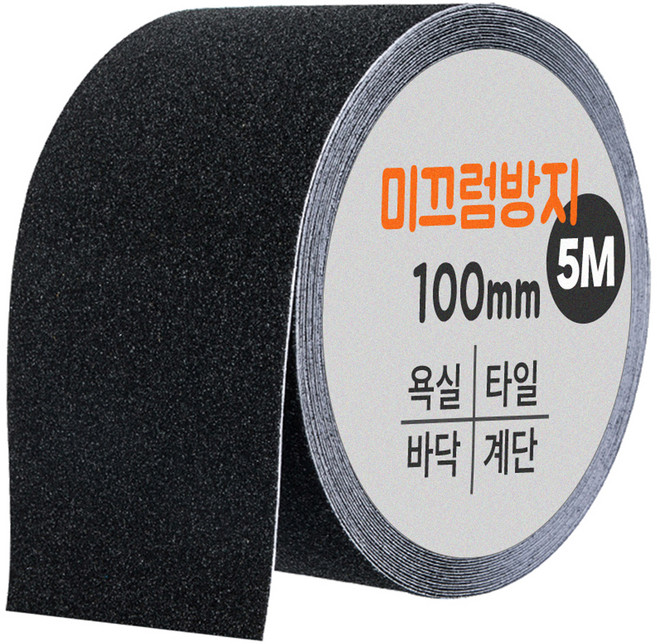 다다 논슬립 테이프 블랙 100mm x 5m, 1개