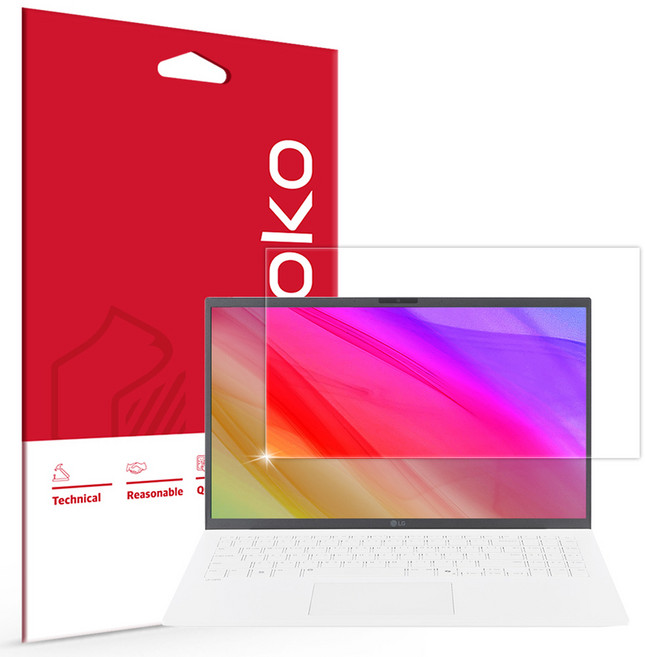 스코코 LG그램 15 2025 초고화질 트루컬러 AR 액정보호필름 세트, 1세트
