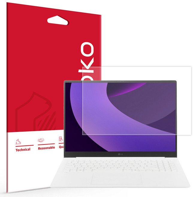 스코코 LG그램 Pro 16 2025 올레포빅 액정보호필름 세트, 1세트