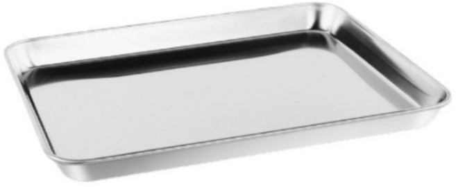 살림이음 스텐304 밧드 오븐 레스팅 사각 쟁반, 1개