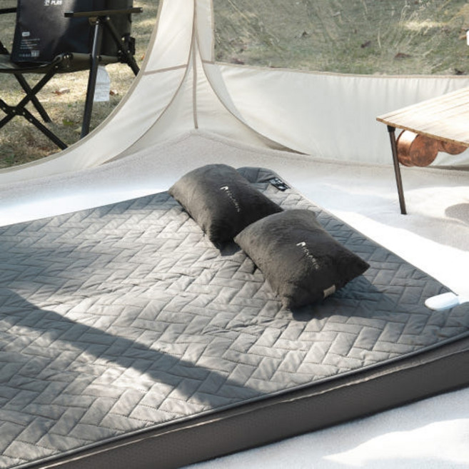 폴라리스캠프 캠핑용 양면 카본 탄소매트, 애쉬카키