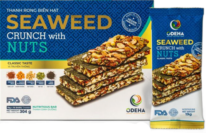 ODEHA 바사삭 김견과 스낵 클레식맛 16p, 304g, 1개