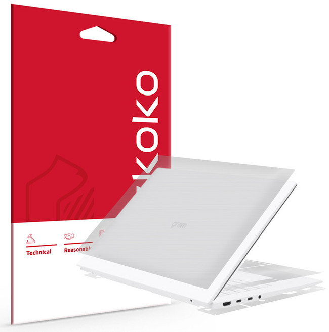 스코코 LG그램 14 2025 무광 전신세트 외부보호필름 세트 1대분, 1세트