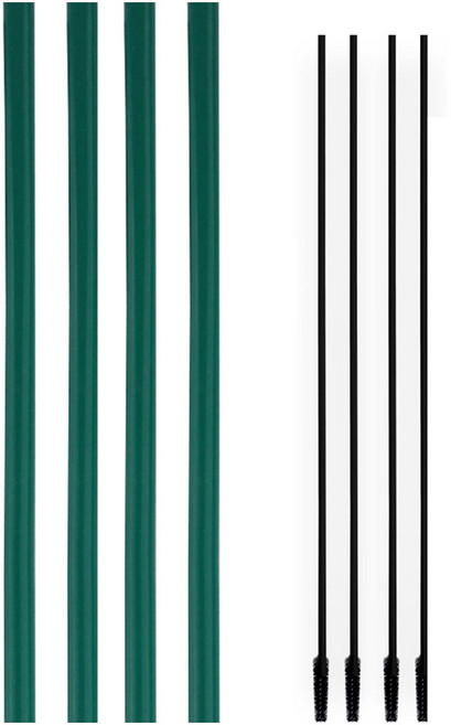 hibee Stanley 相容 Big 矽膠吸管 綠色 2入 + 清潔刷 隨機出貨 2入 組, 2套