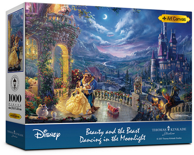 토마스킨케이드 디즈니 미녀와 야수 직소퍼즐, 1000피스, 7006, 1개