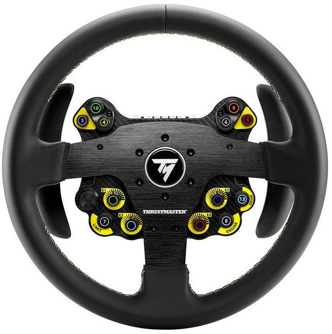 트러스트마스터 EVO Racing 32R Leather ADD ON PS5 / PS4 / XBOX / PC 지원 블랙, 1개