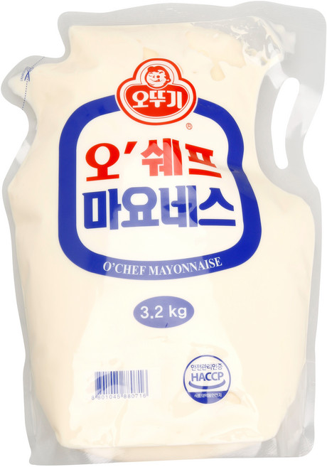 Ottogi O'Chef 蛋黃醬 3.2KG, 1個