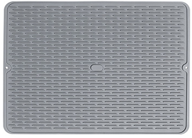 집사람 실리콘 드라잉매트 중 40 x 30 cm, 1단, 그레이, 1개