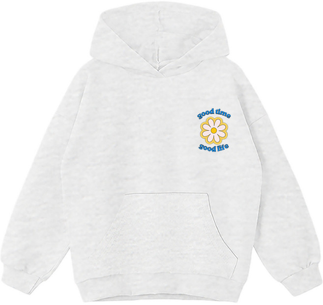 제니 아동용 오버핏 타임라이프 후드티셔츠 JN2017H