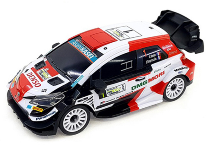 2.4Ghz 1:24 토요타 WRC 레이싱 드리프트 RC카 HEX352097RE, 혼합색상, 1개