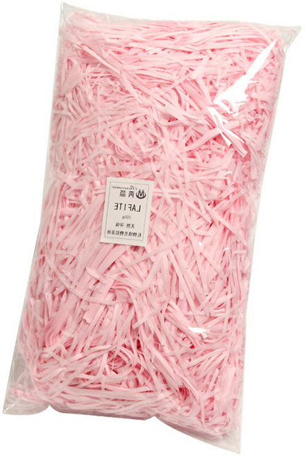 퀸즈네스트 선물 포장 완충재 스타핑 100g, 라이트핑크, 1개
