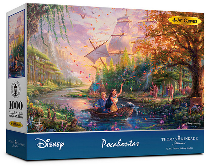 토마스킨케이드 디즈니 포카혼타스 직소퍼즐, 1000피스, 7001, 1개