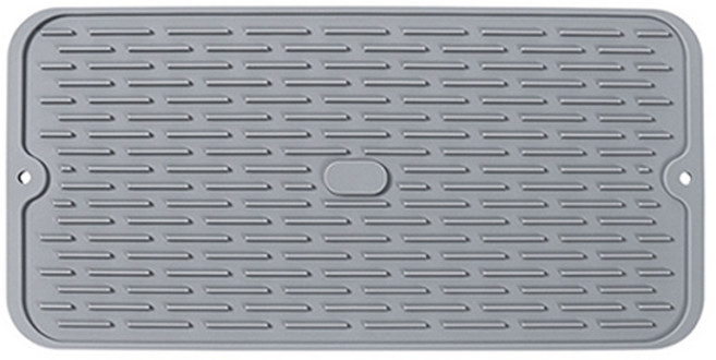 집사람 실리콘 드라잉 매트 소 40 x 20 cm, 1단, 그레이, 1개