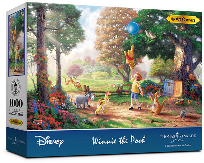 THOMAS KINKADE 迪士尼小熊維尼拼圖, 1000件, 1個, 7002