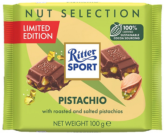 리터스포트 피스타치오 초콜릿, 100g, 1개