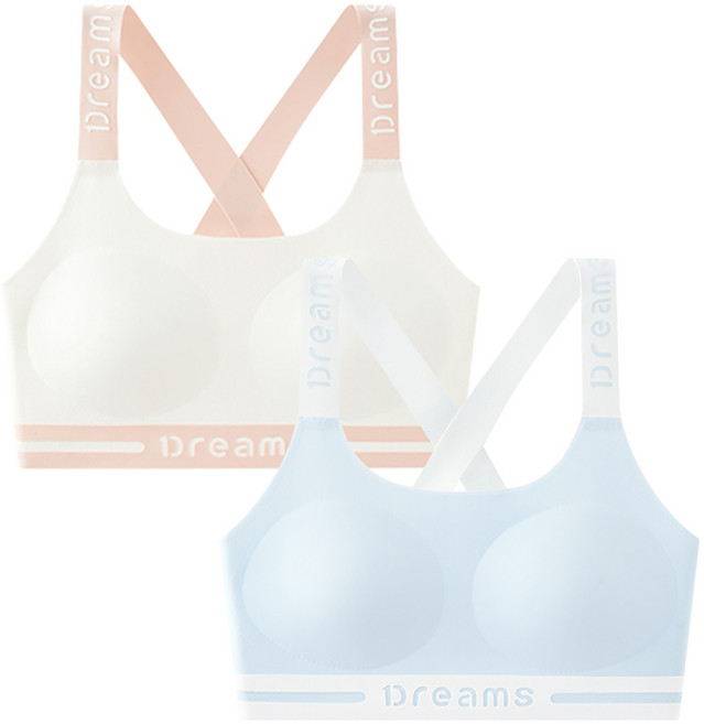 주니데이 2단계 심리스 젤리드림 학생 브라 2종 세트