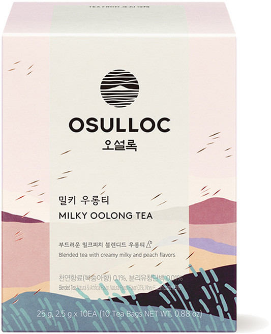 오설록 밀키 우롱티 피라미드 티백, 2.5g, 1개, 10개입