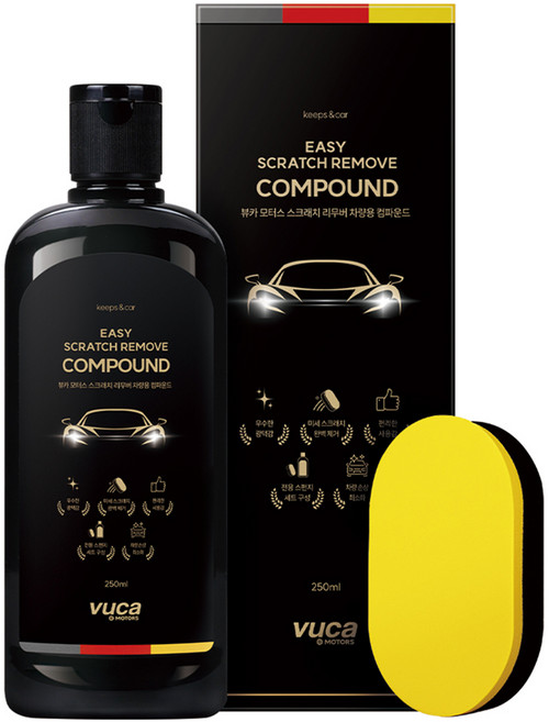 뷰카 모터스 스크래치 리무버 차량용 컴파운드, 1개, 250ml