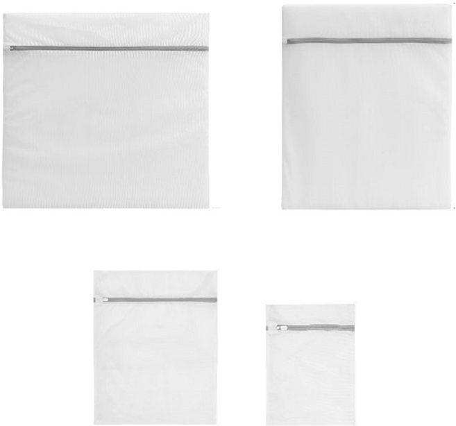 이디피에스 메쉬 촘촘 세탁망 꼬깔망 특대 + 대 + 중 + 소 세트, 화이트, 1세트