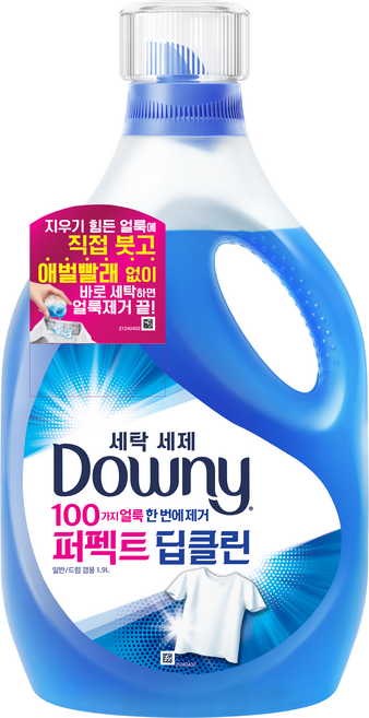 다우니 퍼펙트 딥클린 세탁세제 본품, 1.9L, 1개