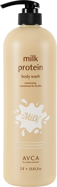 아브카 밀크 단백질 산양유 바디워시 베이비파우더향, 1L, 1개