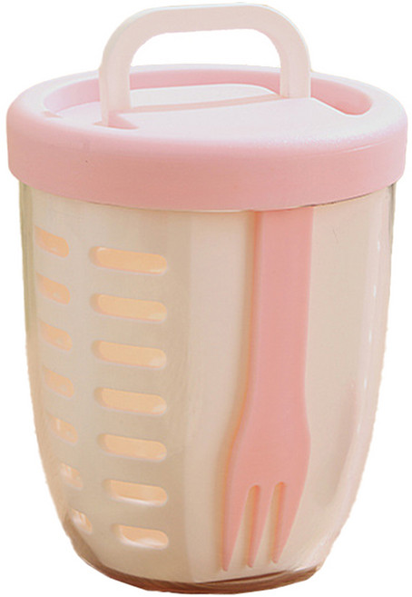 블룸홈 과일 샐러드 도시락통, 핑크, 1개