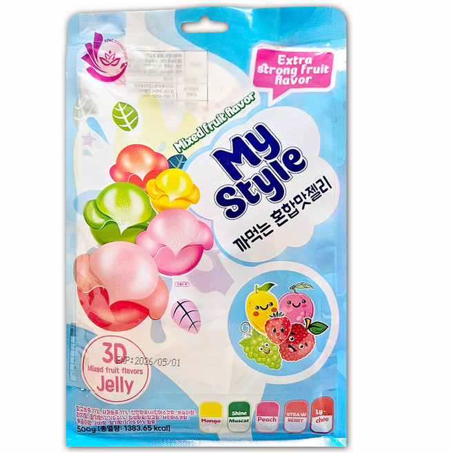 까먹는 젤리 혼합과일맛 110개입, 500g, 1개