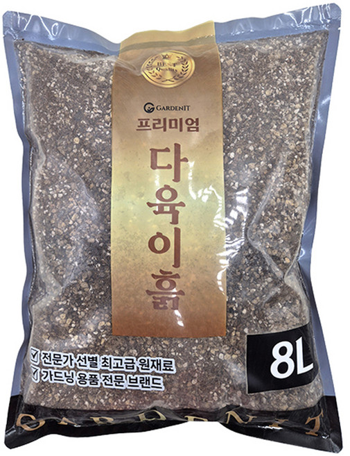 가든잇 프리미엄 중포장 흙 수제 다육이흙, 1개, 8L