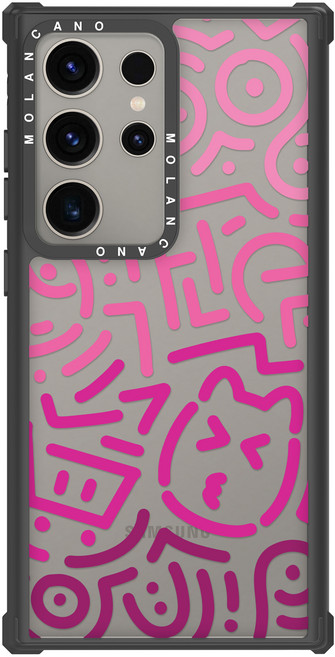 MOLAN CANO 防摔透明線條藝術設計手機殼