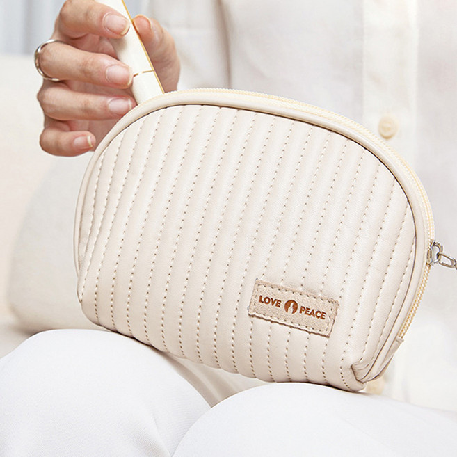 엘쏘 반달 포켓 디자인 파스텔컬러 화장품 파우치