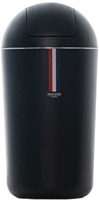 파리지앵 푸쉬 휴지통 원형 10L, 블랙
