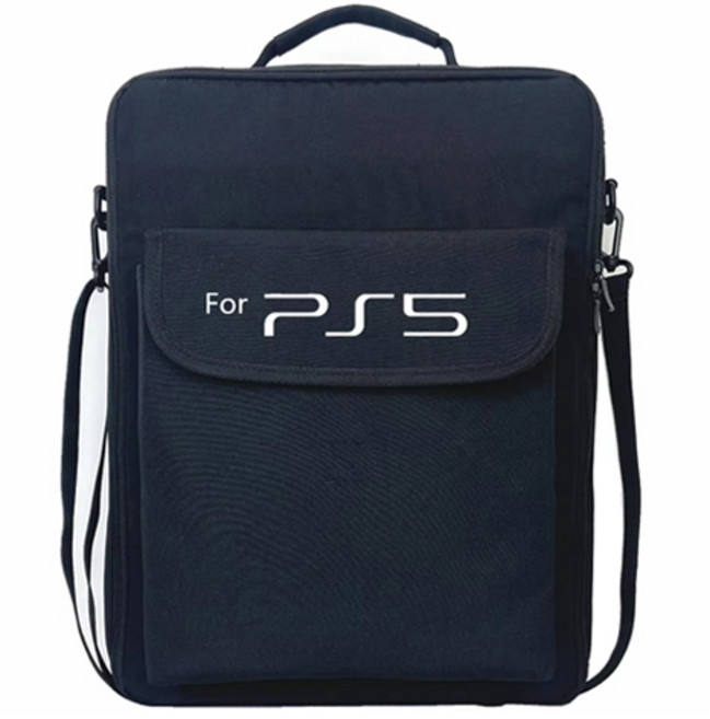 호후 PS5 휴대용 게임 콘솔 보관 숄더 올백팩, 블랙, 1개