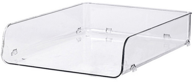 윈프라이스 데스크 서류 파일 정리함, 베이직형 투명, 1단