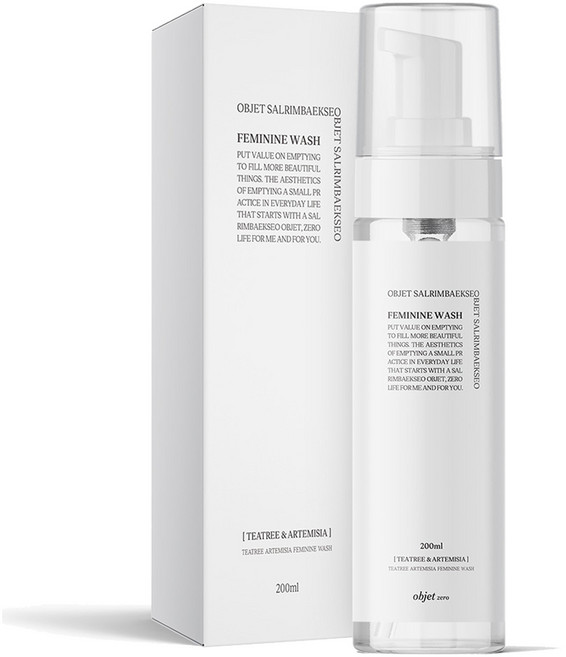 살림백서 오브제 제로 티트리 아르테미시아 여성청결제, 1개, 200ml