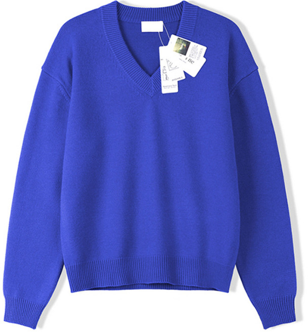 머시따 남성용 밀레 모달 브이넥 니트 티셔츠