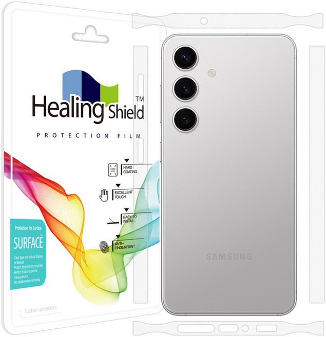 힐링쉴드 무광 휴대폰 측면테두리 보호필름 2p 세트, 1세트