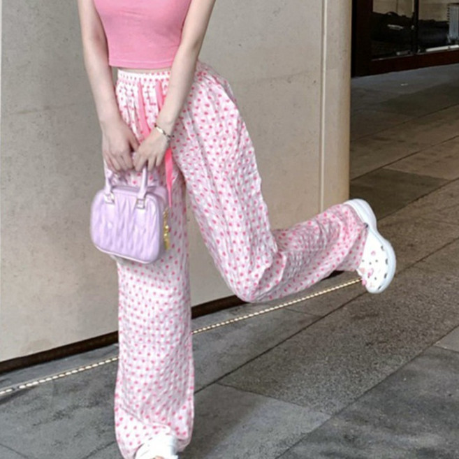 어리플 여성용 아주편한 하트 밴딩 잠옷 긴바지