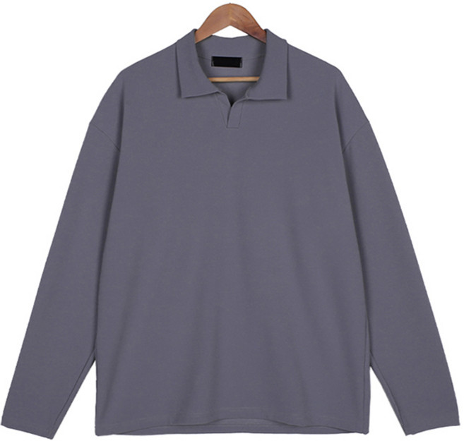 머시따 남성용 오픈카라 분또 긴팔 티셔츠